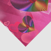 カラフルハート内ハートピンク 薄葉紙 (詳細)