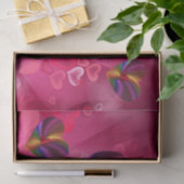 カラフルハート内ハートピンク 薄葉紙 (ギフト)