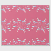 カラフルハート包装紙 ラッピングペーパー (フラット)