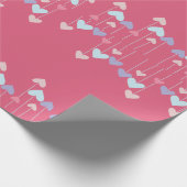 カラフルハート包装紙 ラッピングペーパー (角)