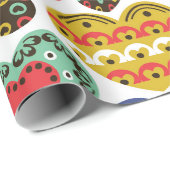 カラフルハート包装紙 ラッピングペーパー (ロールコーナー)