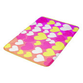 カラフルハート愛パターン バスマット (アングル)