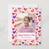 カラフルハート教室バレンタインの写真 シーズンカード (正面)