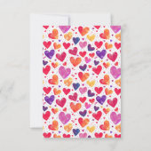 カラフルハート教室バレンタインの写真 ノートカード (裏面)