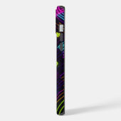 カラフルハート柄 iPhoneケース (左側面)