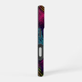 カラフルハート柄 iPhone 16ケース (右側面)