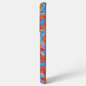 カラフルハート紫レッドブルー SAMSUNG GALAXYケース (裏面横)