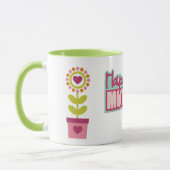 カラフルハート花の母の日 マグカップ (左)