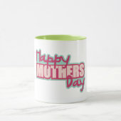 カラフルハート花の母の日 マグカップ (中央)