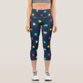 カラフルハート カプリレギンス (正面)