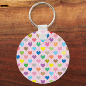 カラフルハート キーホルダー (正面)