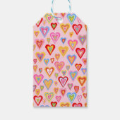 カラフルハート ギフトタグ (正面)