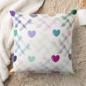 カラフルハート クッション (ブランケット)