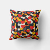 カラフルハート クッション (裏面)