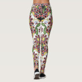 カラフルハート、シームレスなロマンチックなパターン。 レギンス (裏面)