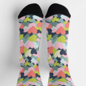 カラフルハート ソックス (上部)