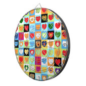 カラフルハート ダーツボード (正面右)