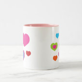 カラフルハート ツートーンマグカップ (中央)