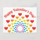 カラフルハート-ハッピーバレンタインデー! シーズンポストカード (正面)