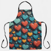 カラフルハート、バレンタイン エプロン (正面)