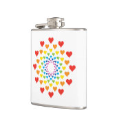 カラフルハート フラスク (左)