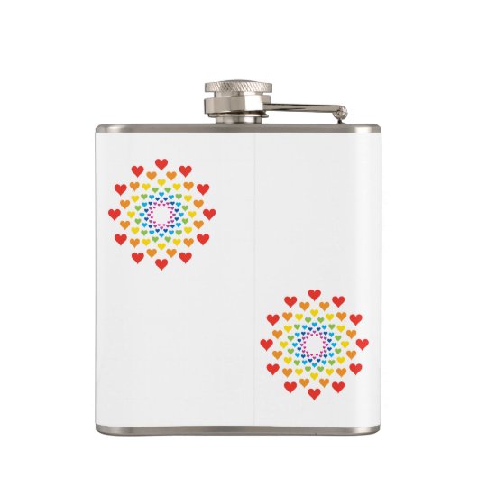 カラフルハート フラスク (裏面)