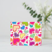 カラフルハート ポストカード (スタンド正面)