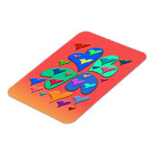 カラフルハート マグネット (左側)