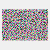 カラフルハート ラッピングペーパーシート (正面3)