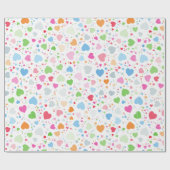カラフルハート ラッピングペーパー (フラット)