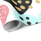 カラフルハート ラッピングペーパー (ロールコーナー)