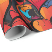 カラフルハート ラッピングペーパー (ロールコーナー)