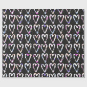 カラフルハート ラッピングペーパー (フラット)