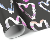 カラフルハート ラッピングペーパー (ロールコーナー)