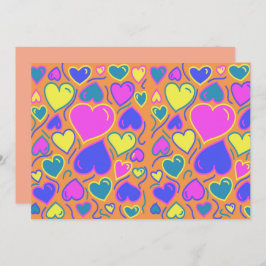 カラフルハート 招待状