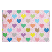 カラフルハート 枕カバー (裏面)