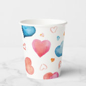 カラフルハート 紙コップ (裏面)