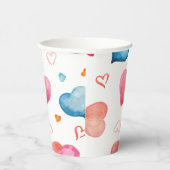 カラフルハート 紙コップ (右)