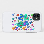 カラフルハート Case-Mate iPhoneケース (裏面(横))