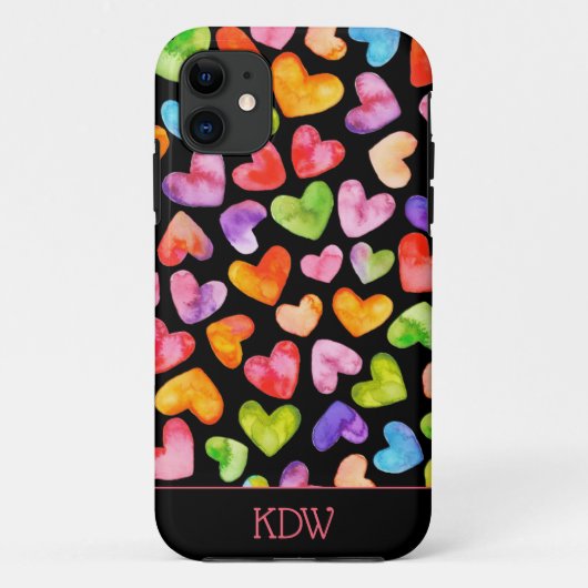 カラフルハート Case-Mate iPhoneケース (裏面)