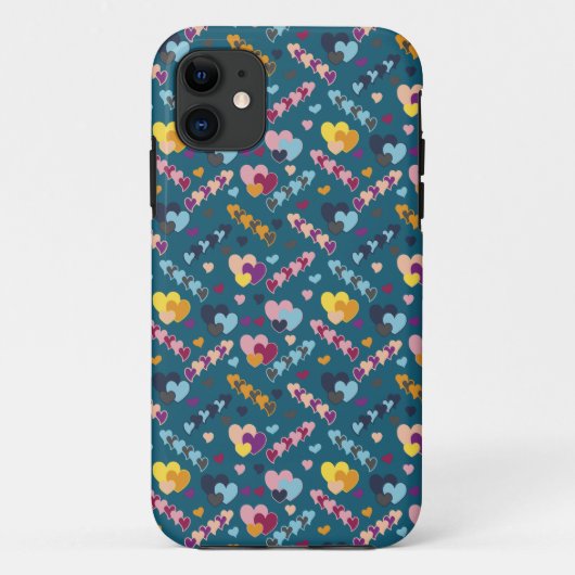 カラフルハート Case-Mate iPhoneケース (裏面)