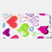 カラフルハート Case-Mate iPhoneケース (裏面 (横))