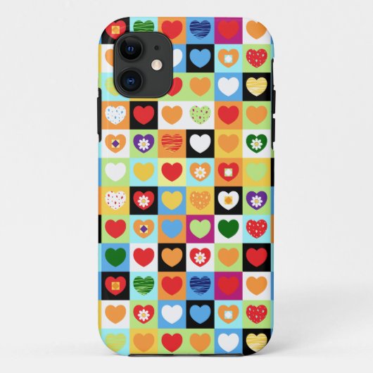 カラフルハート、iPhoneケース Case-Mate iPhoneケース (裏面)