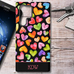 カラフルハート SAMSUNG GALAXY S22 ULTRAケース<br><div class="desc">カラフルパーソナライズされたハートの楽しい配列で飾られたサムスン携帯電話ケースを紹介し、あなたの日常生活に活気と喜びのtouchを追加！</div>