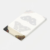 カラフルバタフライメドレオンクリーム背景 ポストイット (アングル)