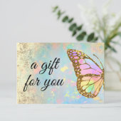 カラフルバタフライ商品券 (スタンド正面)