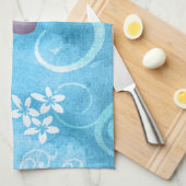 カラフルバタフライ絵画ウォーター キッチンタオル (四つ折り)