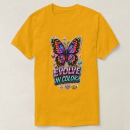 カラフルバタフライTシャツ - Evolve in Color Tシャツ