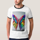 「カラフルバタフライTシャツ」 Tシャツ (正面)