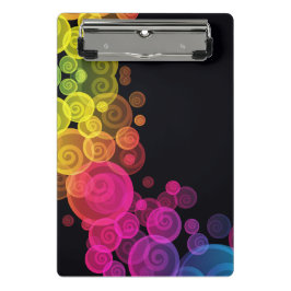 カラフルバブルのクリップボード ミニクリップボード